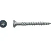 D-Work 100 Vis Bois TK3 Tête Fraisée Crantée Torx F/Partiel 6 x 100 mm - Zingué blanc -