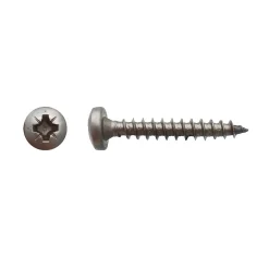 D-Work Vis Pour Terrasse-200 Vis Bois Tête Cylindrique Pozidriv 4 x 40 mm - Inox A2 -