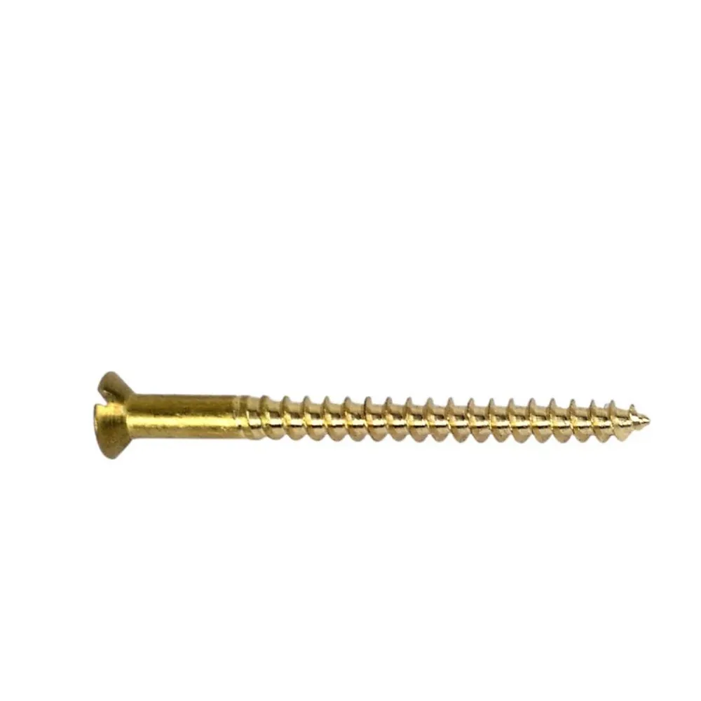 D-Work 200 Vis Bois Tête Fraisée Fendue 5 x 70 mm - Laiton -