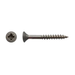 D-Work 100 Vis Bois Tête Fraisée Pozidriv F/Partiel 4.5 x 80 mm - Inox A2 -