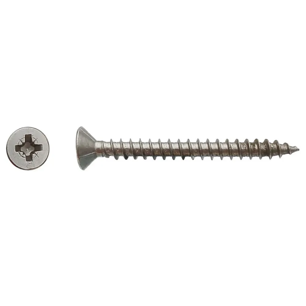 D-Work 200 Vis Bois Tête Fraisée Pozidriv 4.5 x 30 mm - Inox A2 -