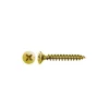 D-Work Vis Pour Terrasse-100 Vis Bois Tête Fraisée Pozidriv YELLOX + pointe 4CUT F/Total 4.5 x 60 mm - Zingué Bichromaté Cr3 -
