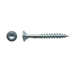 D-Work Vis Pour Terrasse-500 Vis Bois Tête Fraisée Torx F/Partiel 5 x 40 mm - Zingué blanc -