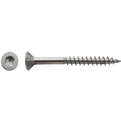 D-Work Vis Pour Terrasse-200 Vis Bois Tête Fraisée Torx T20 F/Partiel 4.5 x 60 mm - Inox A2 -