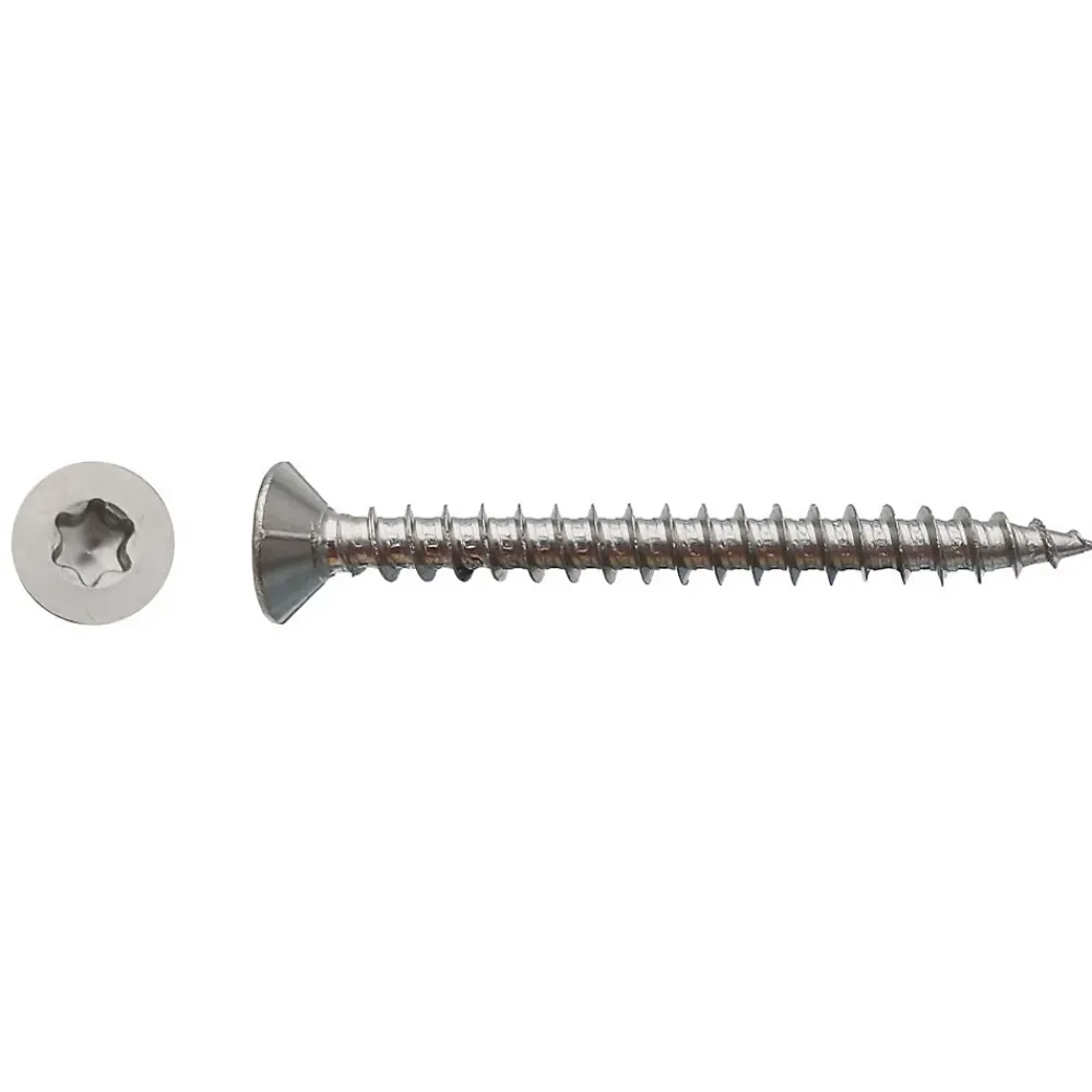 D-Work 200 Vis Bois Tête Fraisée Torx T20 4 x 30 mm - Inox A2 -
