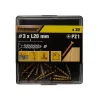 TurboDrive Vis à bois Premium pozidriv zinguée jaune 3x20 mm - 20 pièces