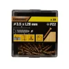 TurboDrive Vis à bois Premium pozidriv zinguée jaune 3.5x20 mm - 20 pièces
