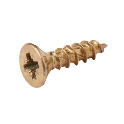 TurboDrive Vis à bois Premium pozidriv zinguée jaune 4x16 mm - 20 pièces