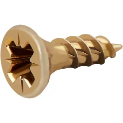 TurboDrive Vis À Bois-Vis à bois Premium pozidriv zinguée jaune 3.5x12 mm - 100 pièces