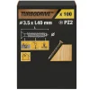 TurboDrive Vis à bois Premium pozidriv zinguée jaune 3.5x40 mm - 100 pièces