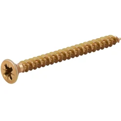 TurboDrive Vis à bois Premium pozidriv zinguée jaune 3.5x40 mm - 100 pièces