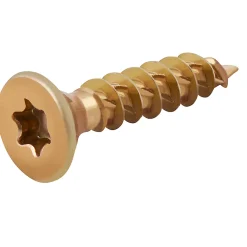 TurboDrive Vis À Bois-Vis à bois Premium torx zinguée jaune 5x25 mm - 100 pièces