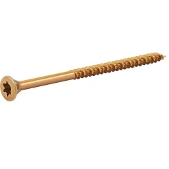 TurboDrive Vis à bois Premium torx zinguée jaune 5x80 mm - 200 pièces