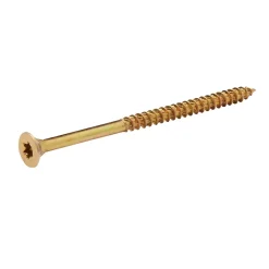 TurboDrive Vis À Bois-Vis à bois Premium torx zinguée jaune 6x100 mm - 100 pièces