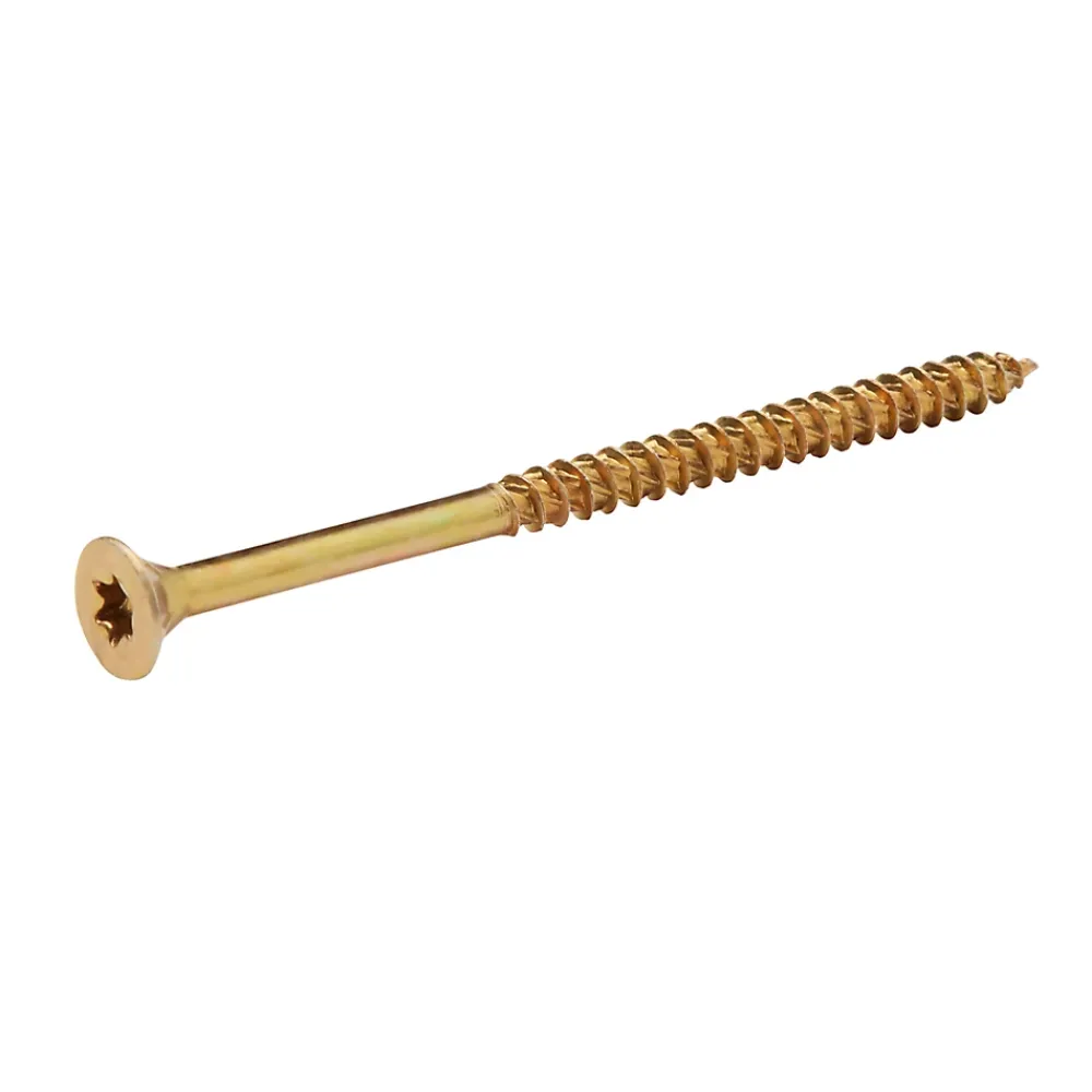TurboDrive Vis À Bois-Vis à bois Premium torx zinguée jaune 6x100 mm - 100 pièces