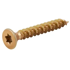 TurboDrive Vis à bois Premium torx zinguée jaune 3.5x25 mm - 100 pièces