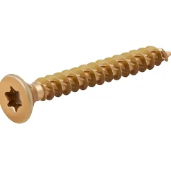 TurboDrive Vis à bois Premium torx zinguée jaune 5x40 mm - 100 pièces