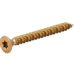 TurboDrive Vis à bois Premium torx zinguée jaune 5x50 mm - 100 pièces