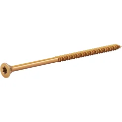 TurboDrive Vis à bois Premium torx zinguée jaune 5x100 mm - 100 pièces