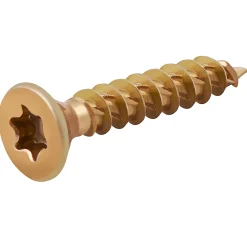 TurboDrive Vis à bois Premium torx zinguée jaune 3.5x20 mm - 100 pièces