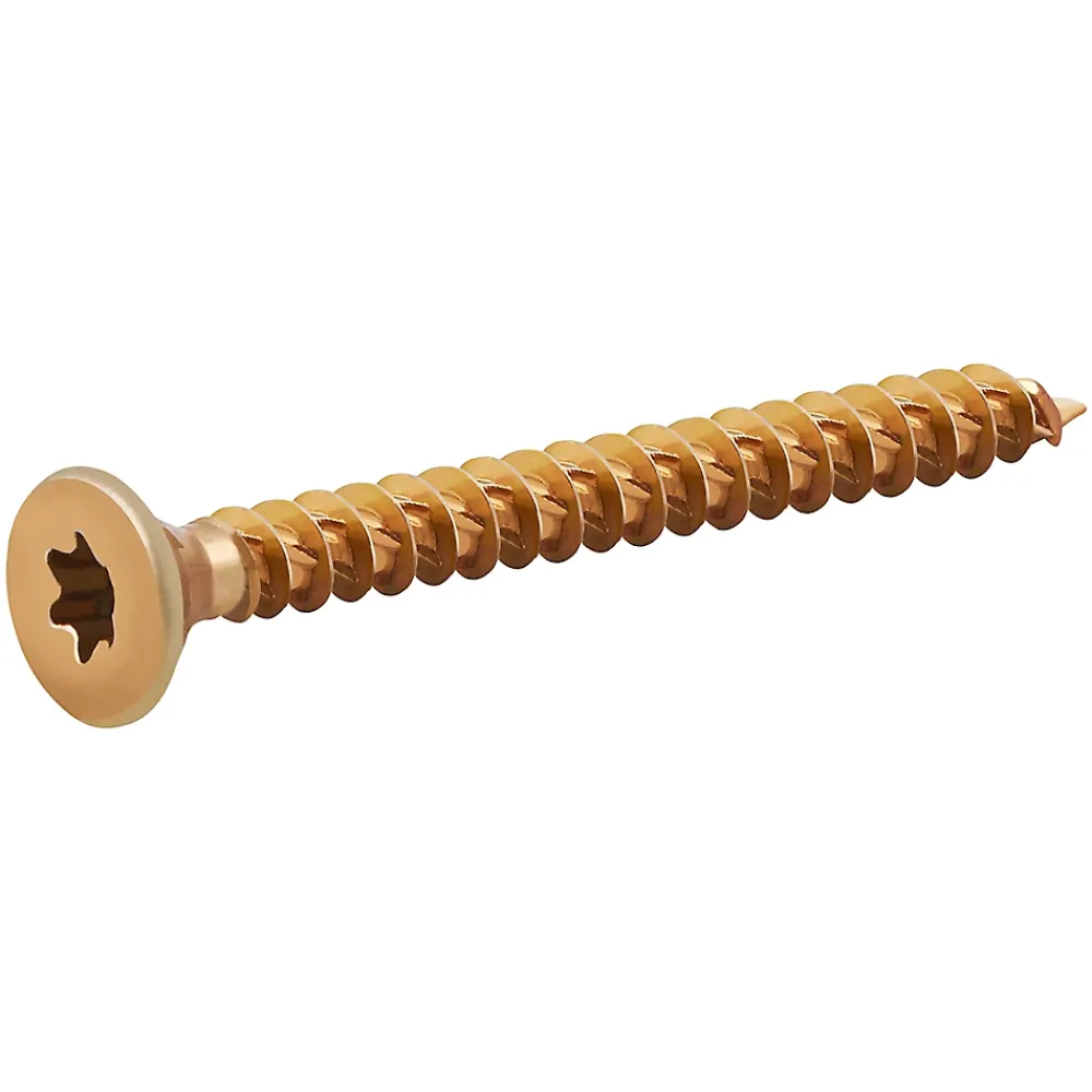TurboDrive Vis À Bois-Vis à bois Premium torx zinguée jaune 5x50 mm - 500 pièces