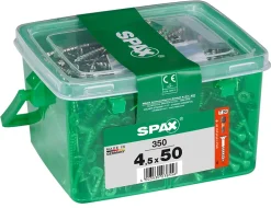 Spax France Vis à bois Wirox Spax torx A9J 4,5x50mm - 350 pièces