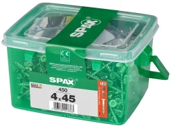 Spax France Vis À Bois-Vis à bois Wirox Spax torx A9J 4x45mm - 450 pièces
