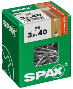 Spax Vis à bois Wirox torx mdf 3,5x40 mm - 125 pièces