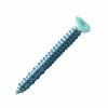 Lennie Vis béton pour fixation de châssis tête fraisée empreinte Torx T30 Zingué laqué blanc - 7,5 x 62 mm- Vendu par 200