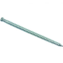 Lennie Vis Pour Brique, Béton-Vis béton pour fixation de châssis tête fraisée empreinte Torx T30 Zingué laqué blanc - 7,5 x 152 mm- Vendu par 100