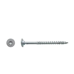 D-Work 50 Vis Charpente Bois FWX Tête Cylindrique Plate Torx TTX50 Filet DXAS+ 10 x 380 mm - Zingué Cr3 WAX -