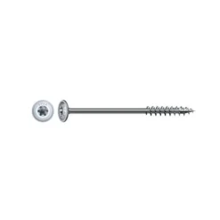 D-Work Vis Pour Terrasse-25 Vis Charpente Bois Tête Cylindrique Torx TSTAR + pointe 4CUT F/Partiel 10 x 320 mm - Zingué WIROX -