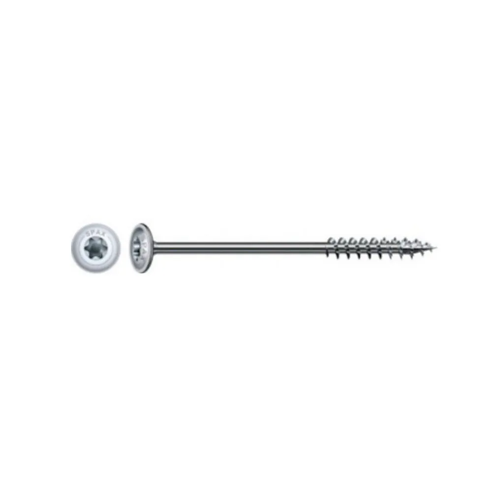 D-Work Vis Pour Terrasse-25 Vis Charpente Bois Tête Cylindrique Torx TSTAR + pointe 4CUT F/Partiel 10 x 320 mm - Zingué WIROX -