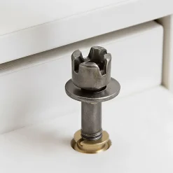 Diall 2 vis d'assemblage avec écrous en acier / laiton ø 8 mm x L. 60 mm