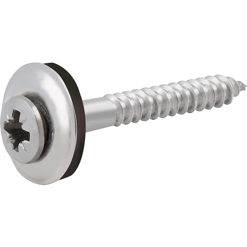 Diall Vis Inox-Vis de bardage en acier inoxydable A2, 4,5x45 mm - 50 pièces