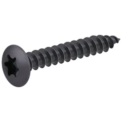 Diall Vis de charnière zinguée noire 7x50 mm - 20 pièces