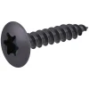 Diall Vis de charnière zinguée noire 6x30 mm - 200 pièces