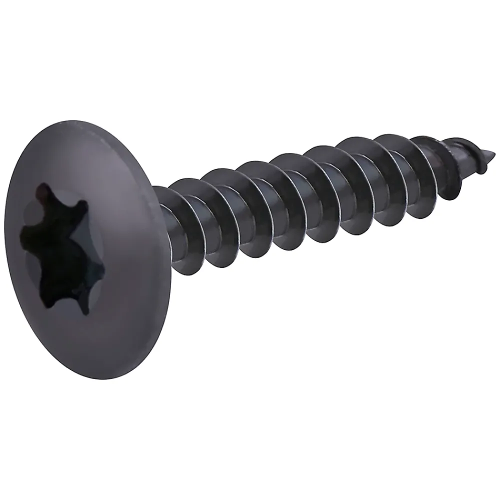 Diall Vis de charnière zinguée noire 6x30 mm - 200 pièces