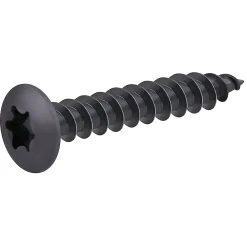 Diall Vis D'Assemblage De Meuble-Vis de charnière zinguée noire 7x40 mm - 200 pièces