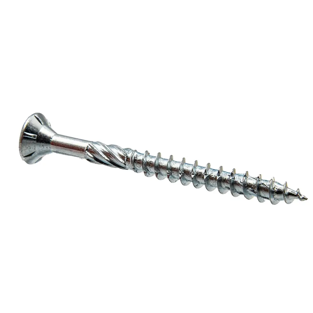 Klimas Vis À Double Filetage-Vis de construction bois à tête fraisée Torx, zinguées blanches 4,5 x 70 mm 250 St.