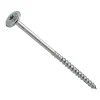 Klimas Vis À Double Filetage-Vis de construction bois à tête large Torx zinguées blanches 5 x 100 mm 150 pcs