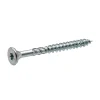 Klimas Vis de construction bois à tête fraisée Torx, zinguées blanches 4 x 40 mm 400 St.