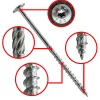 Klimas Vis de construction bois à tête large Torx zinguées blanches 8 x 400 mm 50 pcs
