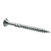 Klimas Vis À Double Filetage-Vis de construction bois à tête fraisée Torx, zinguées blanches 10 x 320 mm 25 pcs