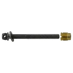 Diall 2 vis de lit et écrous acier/laiton Ø9x L.80mm