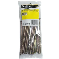 Diall Vis de mise à niveau zinguée jaune 6x140 mm - 20 pièces