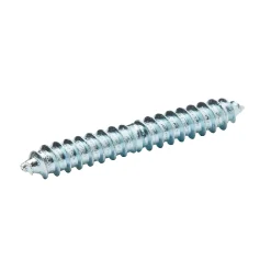 Diall Vis À Double Filetage-Vis à double filetage (bois/bois) 8x60 zingués mm - 5 pièces