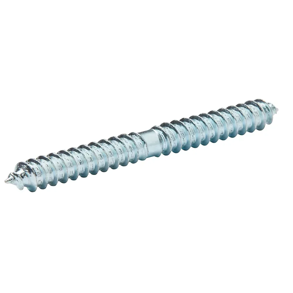 Diall Vis À Double Filetage-Vis à double filetage (bois/bois) 8x80 zingués mm - 5 pièces