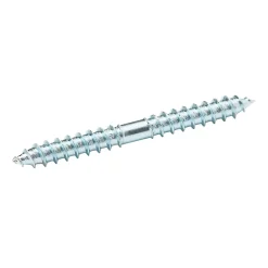 Diall Vis À Double Filetage-Vis à double filetage (bois/bois) 5x50 zingués mm - 5 pièces