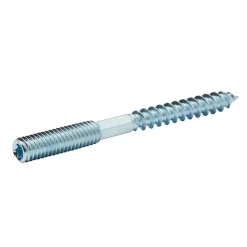 Diall Vis à double filetage (métal/bois) 6x60 zingués mm - 5 pièces